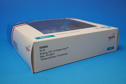 1:500 B787-10 KLM Royal Dutch Airlines Snowdrop PH-BKF 535083 Herpa