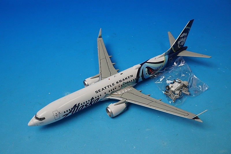 1:200 B737 MAX 9 Alaska SEATTLE KRAKEN N915AK G2ASA1219 Gemini airplane model