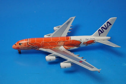 1:500 A380-800 ANA FLYING HONU Sunset Orange JA383A NH50093 ANA airplane model