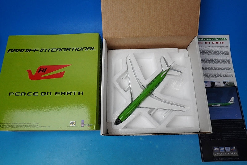 1:200 B707-327C Braniff International Green PEACE ON EARTH N7097 IF70026 INFLIGHT airplane model