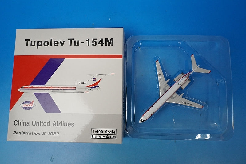 1:400 Tupolev Tu-154M China United B-4023 11735 Phoenix airplane model