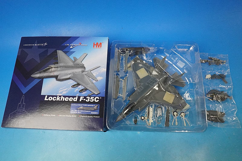 1:72 F-35C Lightning II US Navy 101st Fighter Attack Squadron Grim Reapers Commander of Air Group (CAG) Aircraft #101 HA6201 Hobby Master airplane model
