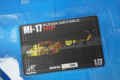 1:72 Mil Mi-17, Slovak Air Force, 1st Training Unit, SAR, 2014 JCW-72-Mi17-001 JC Wings airplane model