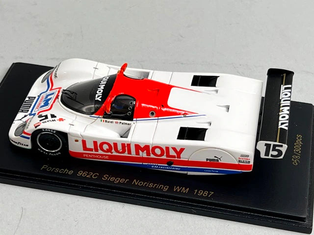 1:43 Spark RS1609 Raceland Custom Porsche 962C Sieger Norisring WM 1987 #15 M. Baldi / J. Palmer