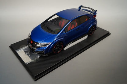 19C03-03 onemodel 1:18 Honda Civic FK2 Brilliant Sport Blue Metallic