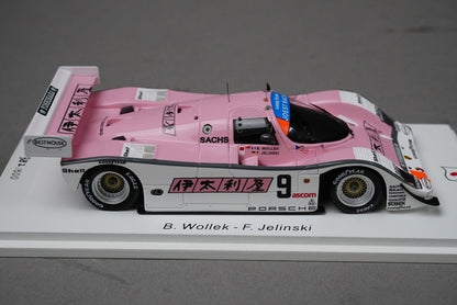 1:43 Spark SJ082 Porsche 962C 1000km Fuji 1989 #9 B.Wolek / F.Jeliński model car
