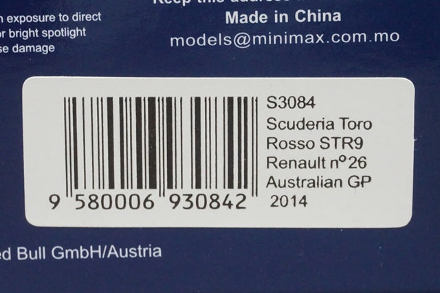 1:43 SPARK S3084 Scuderia Toro Rosso STR9 Renault Australian GP 2014 #26 D.Kvyat