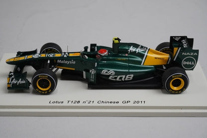 1:43 SPARK S3021 Lotus T128 Chinese GP 2011#21 J.Trulli model cars