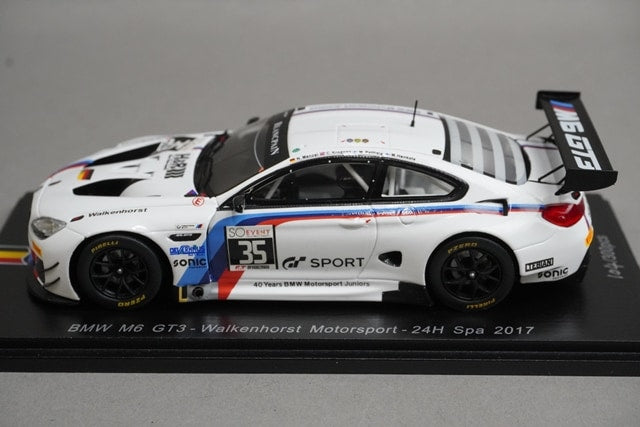1:43 SPARK SB177 BMW M6 GT3 Walkenhorst Motorsport SPA 24h 2017 #35 model car