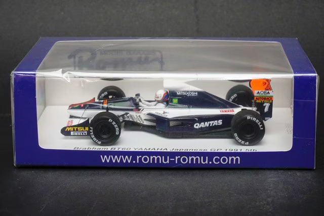 ROMU034 Spark 1:43 ROMU Custom Brabham BT60 Yamaha F1 Japanese GP 1991 #7 M. Brundle 5th