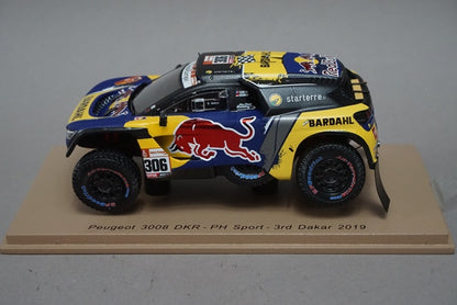 1:43 SPARK S5626 Peugeot 3008 DKR #306 PH Sport Dakar Rally 2019