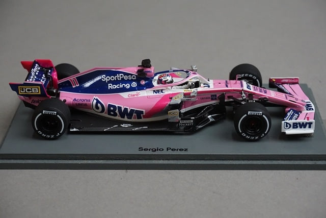1:43 Spark S6085 SportPesa Racing Point RP19 Chinese Grand Prix 2019 #11 S. Perez model car