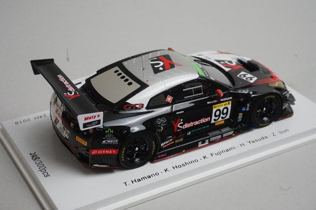 1:43 SPARK SJ067 Nissan GT-R NISMO GT3-GTNET Motor Sports-Winner Super Tec 24h #99 2018