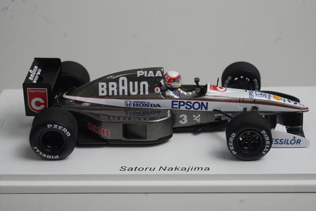 1:43 SPARK ROMU039 Tyrrell 020 Honda USA GP Satoru Nakajima 1991 #3