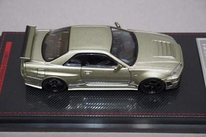 1:64 Ignition model IG1873 Nissan NISMO R34 GT-R Z-tune Green Metallic model car