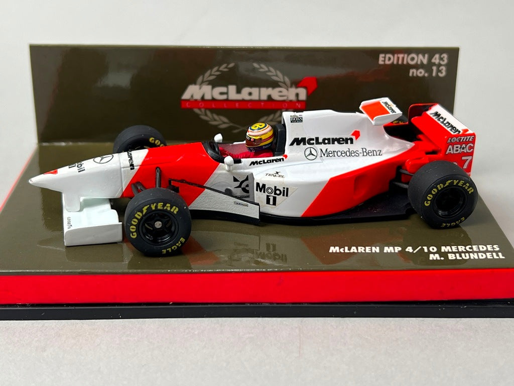 1:43 MINICHAMPS 530954317 McLaren MP4/10 Mercedes #7 M. Brundle model car