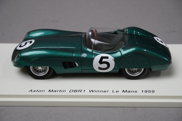 1:43 SPARK 43LM59 Aston Martin DBR 1 #5 Winner Le Mans 1959R.Salvadori C.Shelby model car