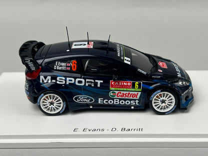 1:43 SPARK S3791 Ford Fiesta RS WRC Monte Carlo 2014 #6 model car