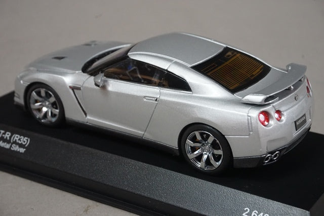 1:43 KYOSHO K03741MS Nissan GT-R (R35) 2007 Ultimate Metal Silver