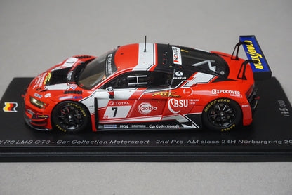 1:43 SPARK SG695 Audi R8 LMS GT3 Car Collection Motorsport 2nd Pro-AM class Nurburgring 24h 2020 #7
