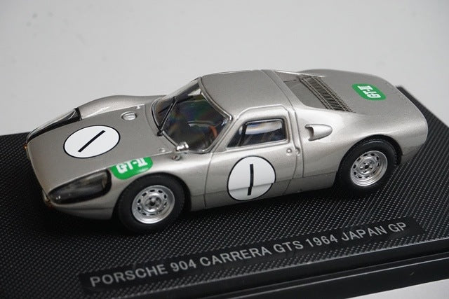 1:43 EBBRO 43725 Porsche 904 Carrera GTS Japan GP 1964 #1 Silver