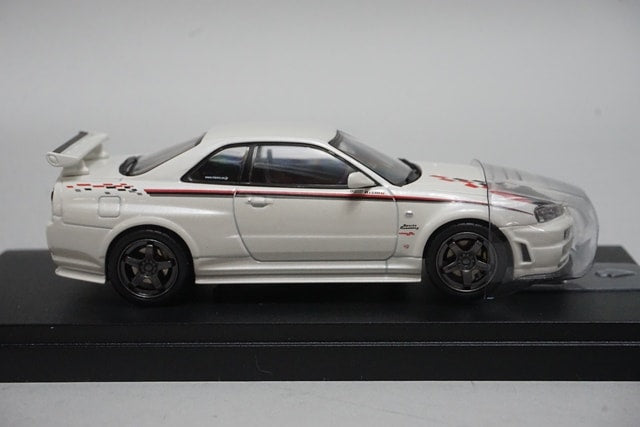 1:43 KYOSHO K03383W NISMO R34 GT-R S Tune White Pearl