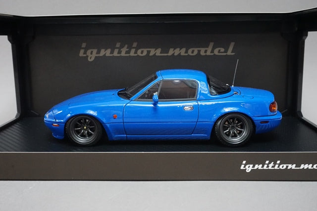 1:18 ignition model IG0668 Eunos Roadster NA Blue model car