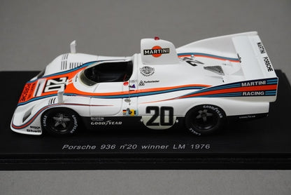 1:43 SPARK 43LM76 Porsche 936 Le Mans 1976 #20 Martini model car