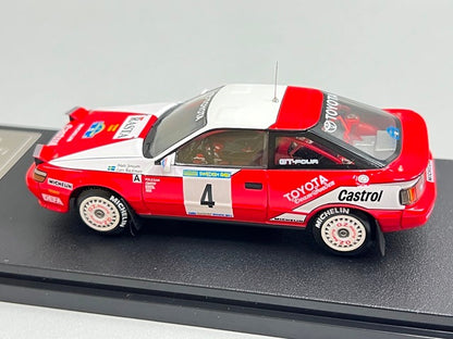 1:43 HPI 8146 Mirage Toyota Celica GT-Four Rally Sweden 1992 #4 model car