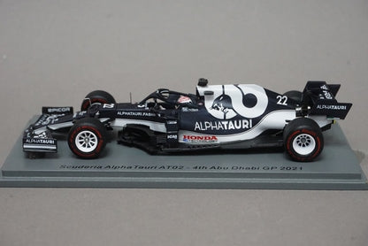 1:43 SPARK S7853 Scuderia AlphaTauri AT02 Abu Dhabi GP Yuki Tsunoda 2021 #22