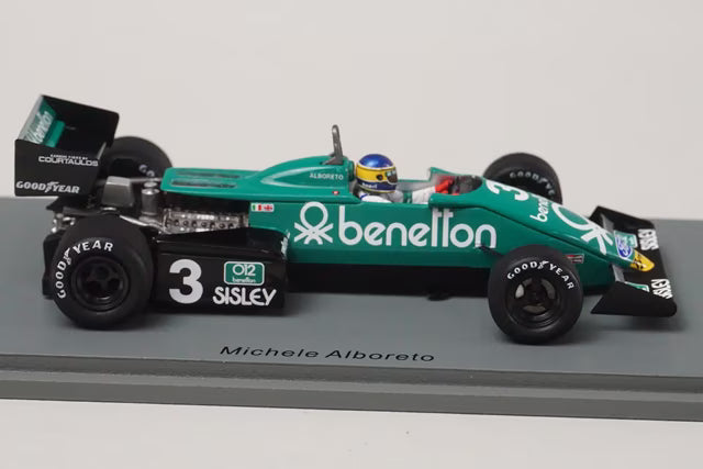 1:43 SPARK S7286 Tyrrell 011 American GP Winner 1983 #3 Michele Alboreto