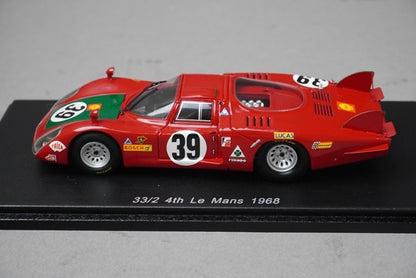 1:43 SPARK S4366 Alfa Romeo 33/2 Le Mans 1968 #39 model car