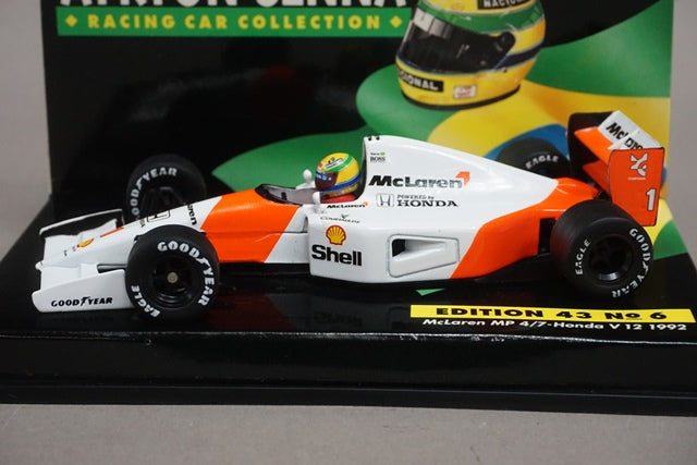 1:43 MINICHAMPS McLaren MP4/7 Honda V12 A.Senna 1992 #1 ASC No.6