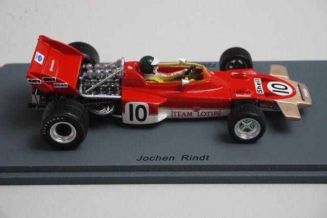 1:43 SPARK S4280 Lotus 72C Dutch GP Winner J.Rindt 1970 #10