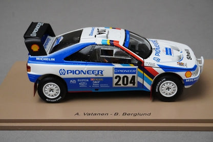 1:43 SPARK S5616 Peugeot 405 T16 Grand Raid Dakar Paris Winner 1989 #204 model car