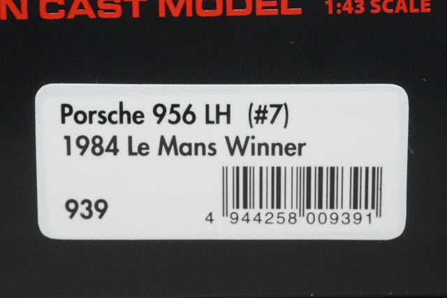 1:43 HPI 939 Porsche 956 LH 1984 Le Mans Winner #7