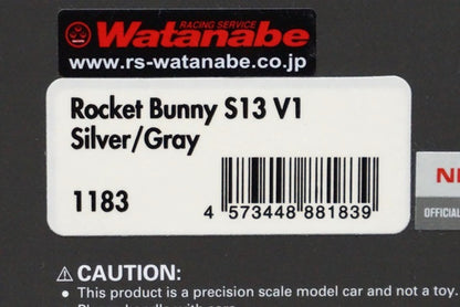 1:43 Ignition Model IG1183 Rocket Bunny S13 V1 Silver/Gray