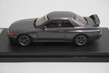 1:43 HPI 8157 Nissan Skyline GT-R (R32) Gun Gray Metallic model car