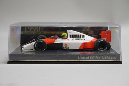 1:43 MINICHAMPS 539904327 McLaren Honda MP4/5B 1990 A.Senna #27 Suzuka Legend model car