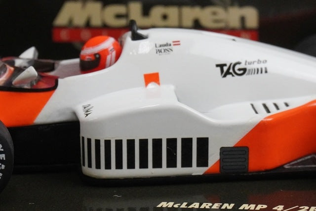 1:43 MINICHAMPS 530854301 McLaren MP4/2B TAG Turbo 1985 #1 N.Lauda model car