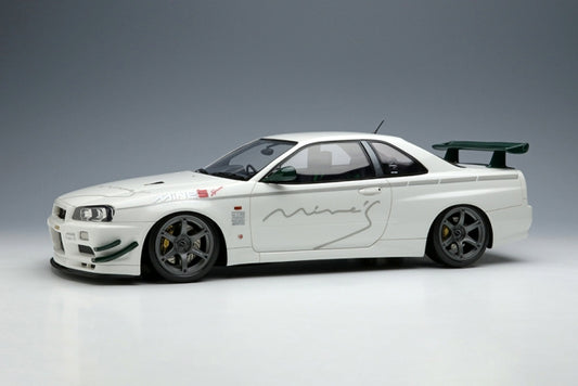 IM073 Make Up IDEA 1:18 Mine's Skyline GT-R BNR34 Vspec N1 2021 Rays wheel