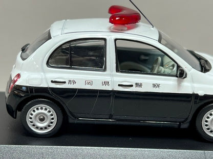 1:43 RAI'S H7430202 Nissan March 2002 Shizuoka Prefectural Police Vehicle