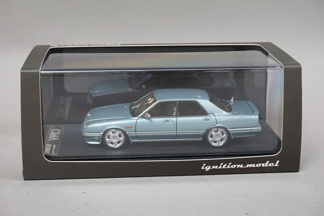 1:43 ignition model IG1086 Nissan Gloria Cima Y31 Light Blue