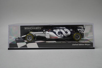 1:43 MINICHAMPS 417209938 Scuderia Alfatauri Honda AT01 Hiroki Kakuda Abu Dhabi Young Driver Test #38 model car