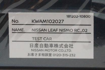 1:43 KYOSHO KWAM102027 Nissan Leaf NISMO RC-02 Test Car Black