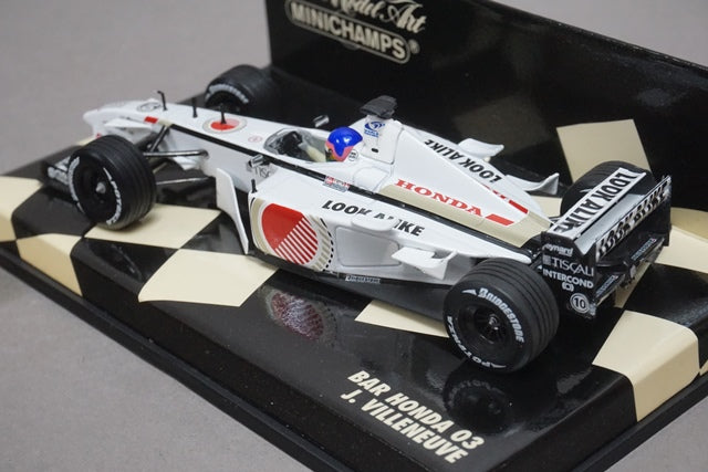 1:43 MINICHAMPS 400010010 BAR Honda 03 J.Villeneuve #10 model car