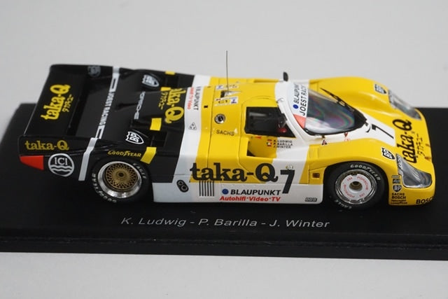 1:43 Spark KBS005 Porsche 956 Le Mans 1986 #7 taka-Q model car