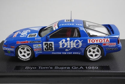 1:43 EBBRO 43975 Toyota Bayer Tom's Supra Gr.A 1989 #36 model car