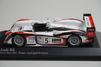 1:43 MINICHAMPS 400041305 Audi R8 24H LM 2004 #5 model car