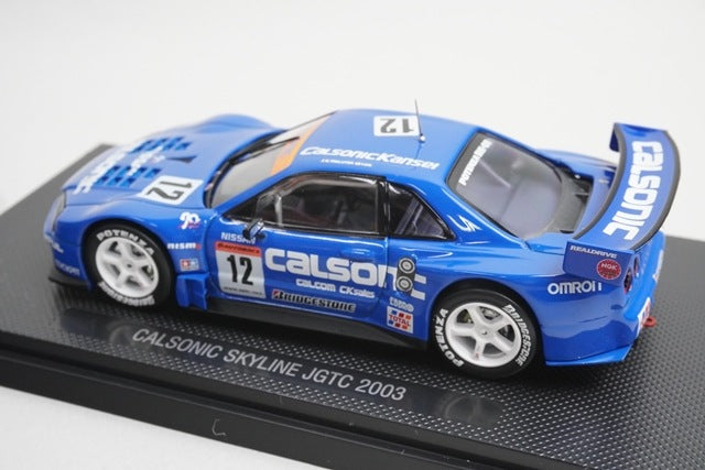 1:43 EBBRO P412 CALSONIC Skyline JGTC 2003 #12 model car